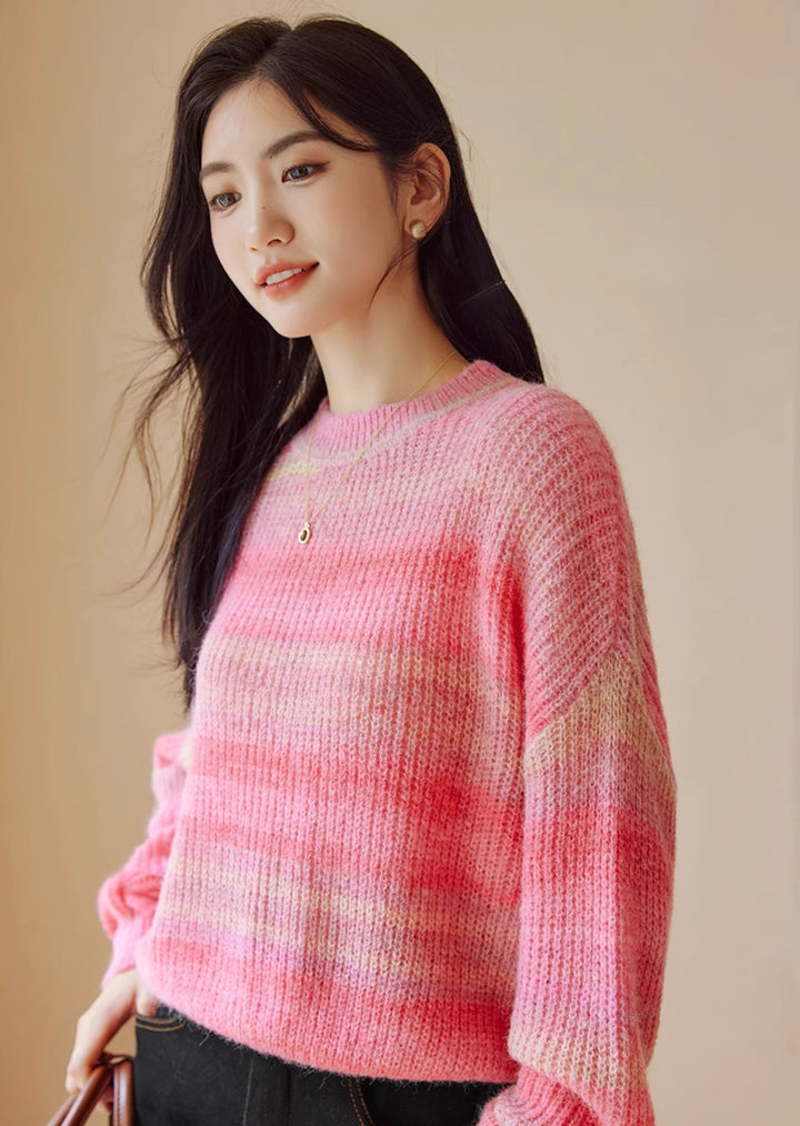 Rainbow Gradation Sweater - ANLEM