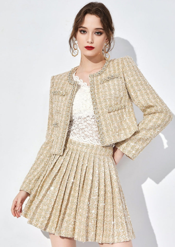 SHINING TWEED JACKET&SKIRT - ANLEM