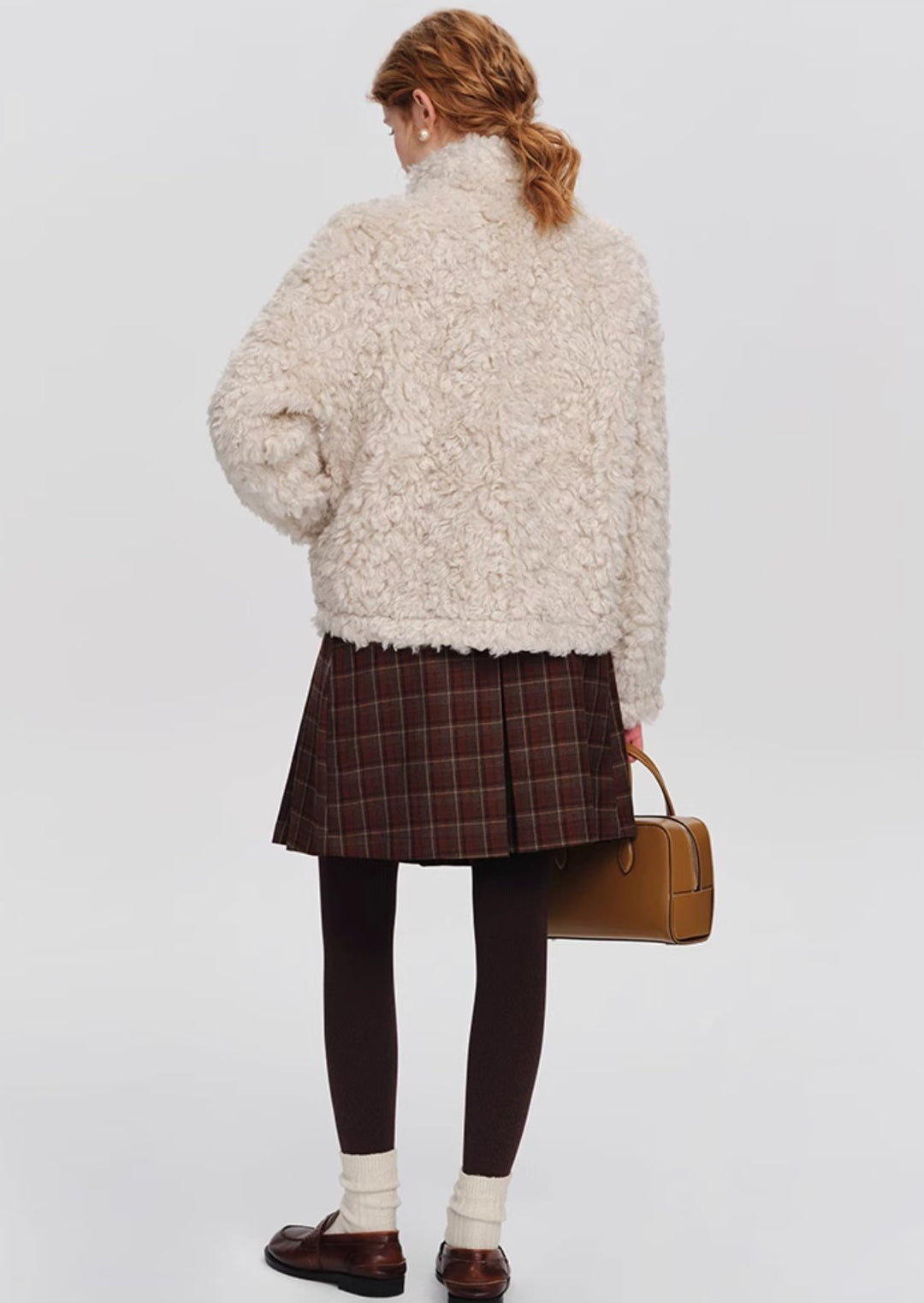 Short Rumb Fur Coat - ANLEM