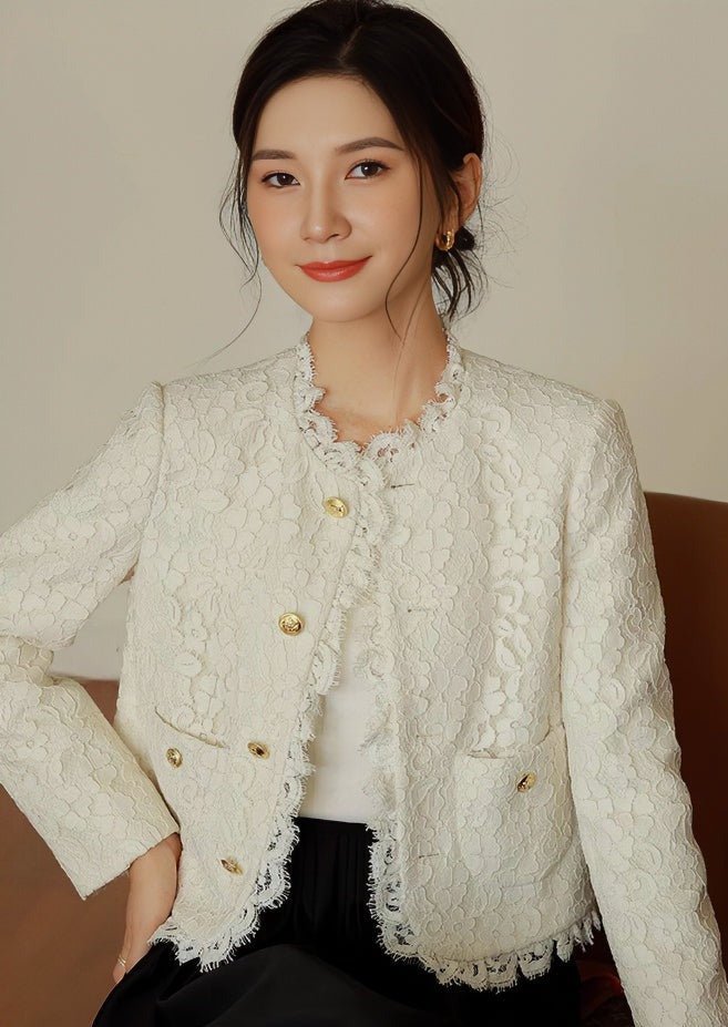 White Lace Jacket - ANLEM