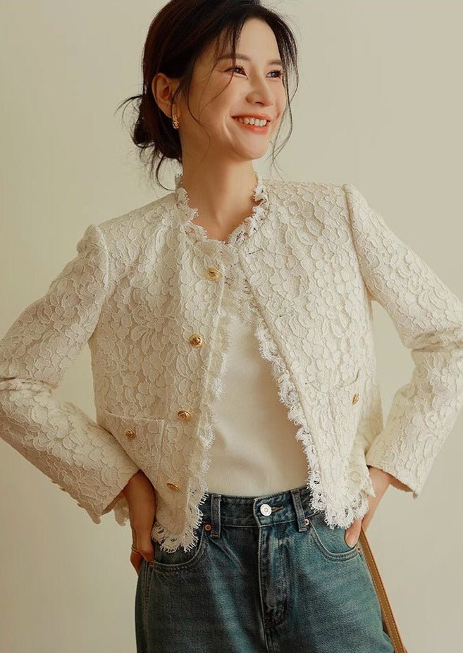 White Lace Jacket - ANLEM