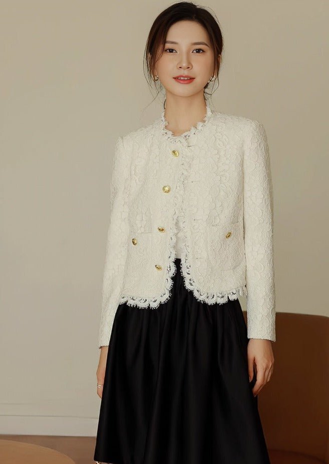 White Lace Jacket - ANLEM