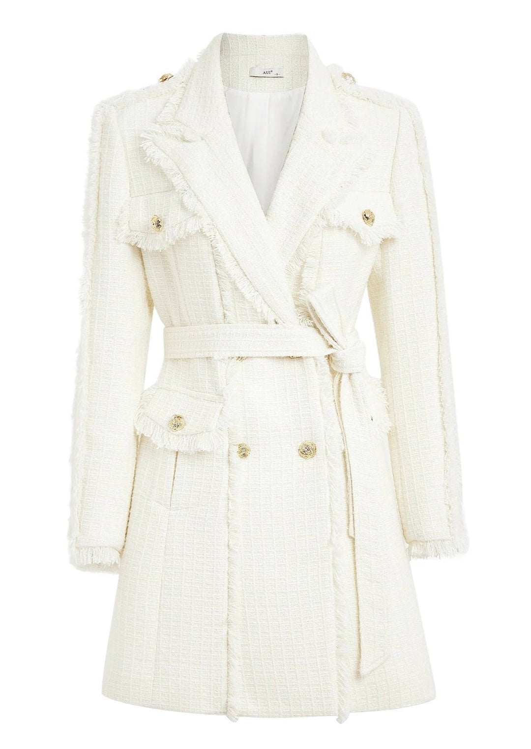 White Slim Jaket Coat - ANLEM