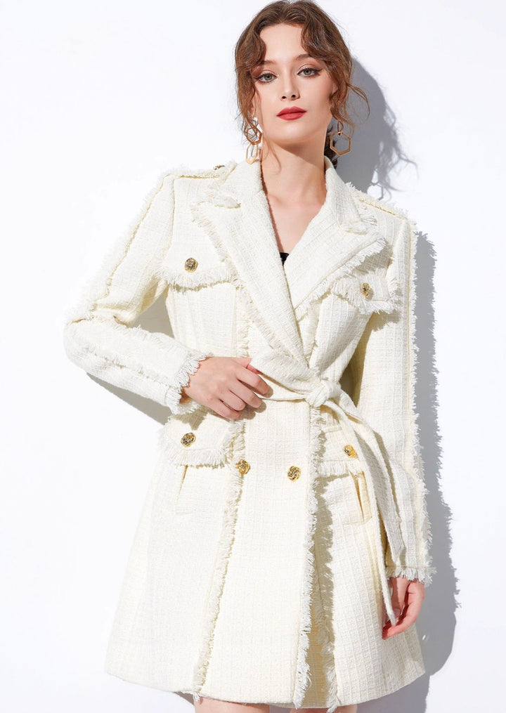 White Slim Jaket Coat - ANLEM